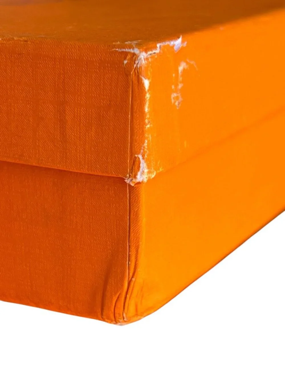Louis Vuitton Orange Box & Beige Dust Cover Blue Logo 10 1/8